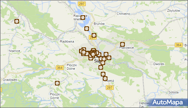 mapa Lwówek Śląski, Lwówek Śląski na mapie Targeo