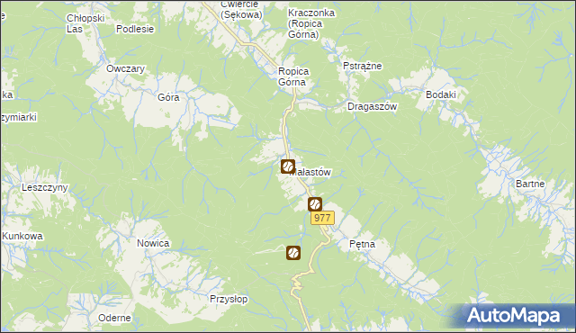 mapa Małastów, Małastów na mapie Targeo