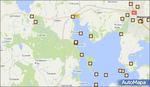 mapa Mamerki, Mamerki na mapie Targeo