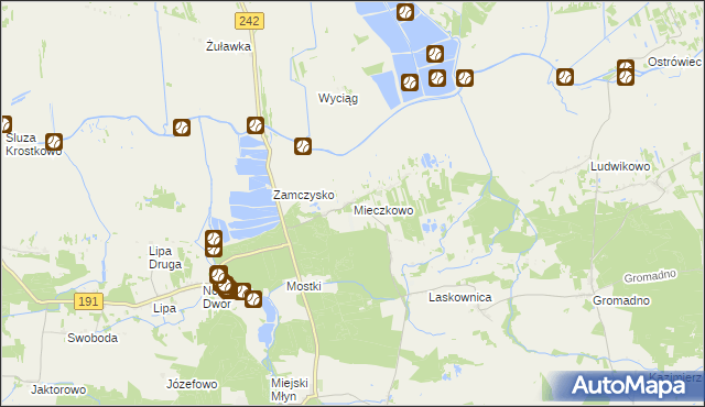 mapa Mieczkowo, Mieczkowo na mapie Targeo