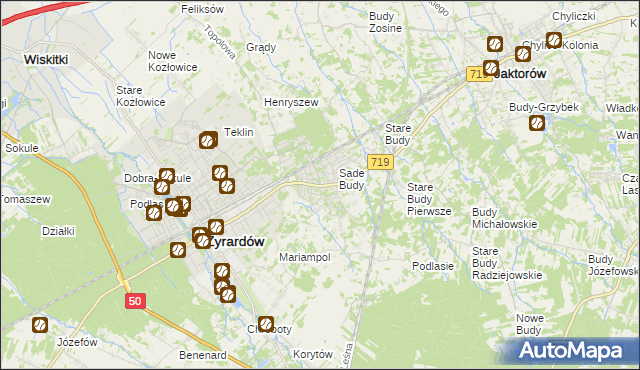 mapa Międzyborów, Międzyborów na mapie Targeo