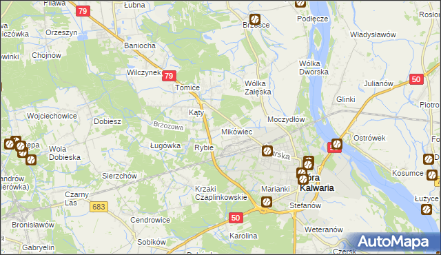 mapa Mikówiec, Mikówiec na mapie Targeo