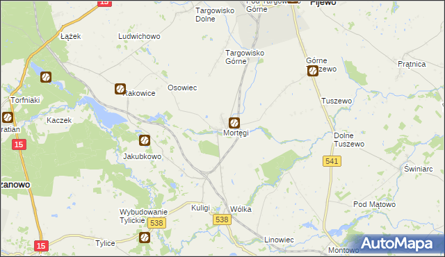 mapa Mortęgi, Mortęgi na mapie Targeo
