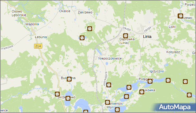 mapa Niepoczołowice, Niepoczołowice na mapie Targeo