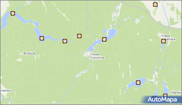 mapa Nowa Korytnica, Nowa Korytnica na mapie Targeo