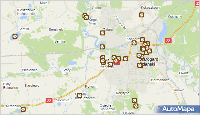 mapa Nowa Wieś Rzeczna, Nowa Wieś Rzeczna na mapie Targeo