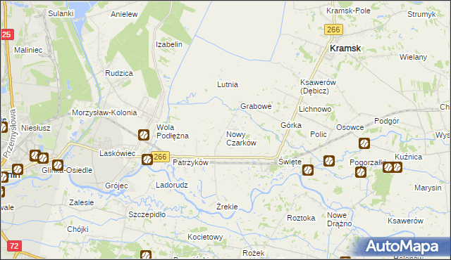 mapa Nowy Czarków, Nowy Czarków na mapie Targeo