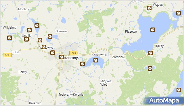 mapa Olszewnik, Olszewnik na mapie Targeo