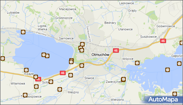 mapa Otmuchów, Otmuchów na mapie Targeo