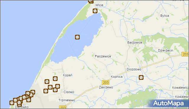 mapa Palczewice, Palczewice na mapie Targeo