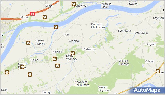 mapa Podwiesk, Podwiesk na mapie Targeo