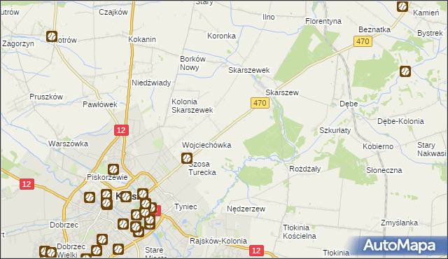 mapa Pólko gmina Żelazków, Pólko gmina Żelazków na mapie Targeo