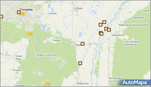 mapa Radolin, Radolin na mapie Targeo