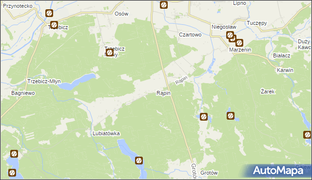 mapa Rąpin, Rąpin na mapie Targeo