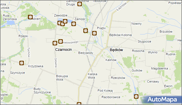 mapa Remiszewice, Remiszewice na mapie Targeo