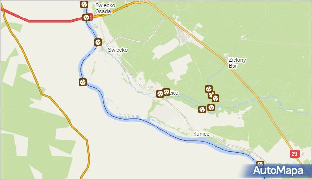 mapa Rybocice, Rybocice na mapie Targeo