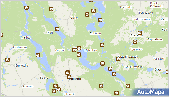 mapa Rytebłota, Rytebłota na mapie Targeo