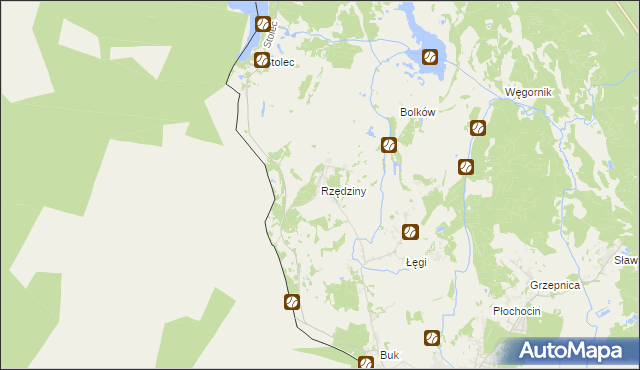 mapa Rzędziny, Rzędziny na mapie Targeo