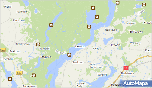 mapa Sarnówek gmina Iława, Sarnówek gmina Iława na mapie Targeo