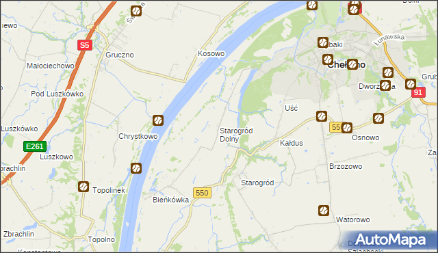 mapa Starogród Dolny, Starogród Dolny na mapie Targeo