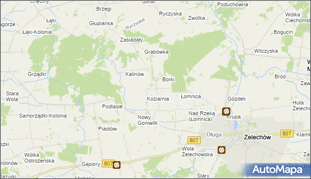 mapa Stary Goniwilk, Stary Goniwilk na mapie Targeo