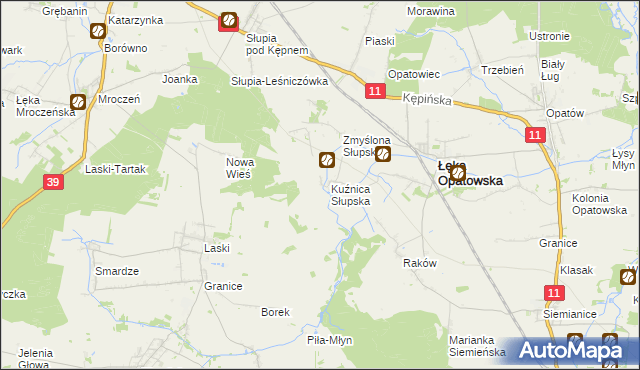 mapa Stogniew, Stogniew na mapie Targeo