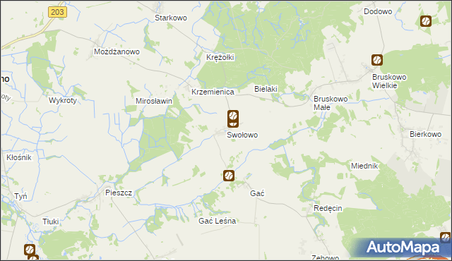 mapa Swołowo, Swołowo na mapie Targeo