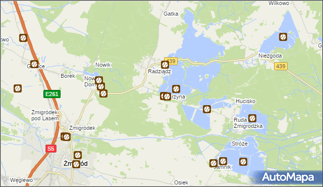 mapa Szarzyna, Szarzyna na mapie Targeo