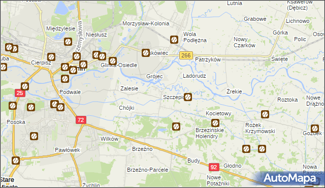 mapa Szczepidło, Szczepidło na mapie Targeo