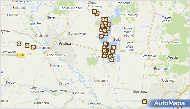 mapa Szczerbaków, Szczerbaków na mapie Targeo