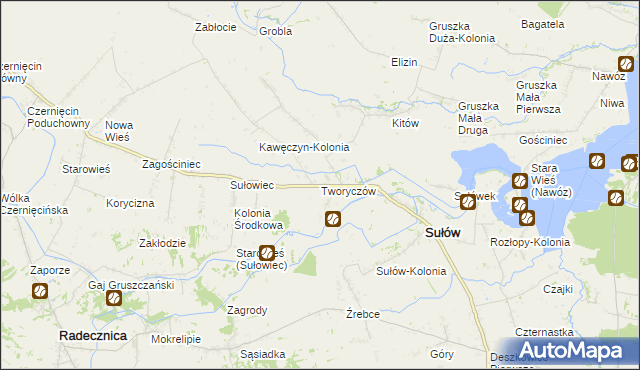 mapa Tworyczów, Tworyczów na mapie Targeo