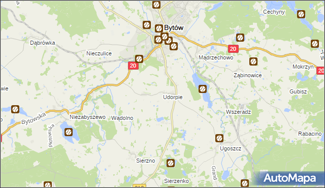 mapa Udorpie, Udorpie na mapie Targeo