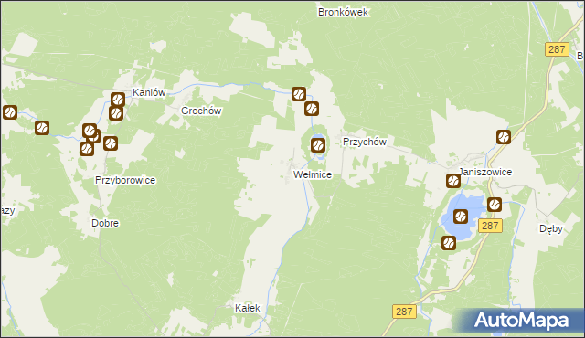 mapa Wełmice, Wełmice na mapie Targeo