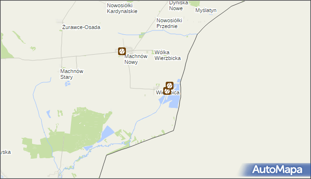 mapa Wierzbica gmina Lubycza Królewska, Wierzbica gmina Lubycza Królewska na mapie Targeo