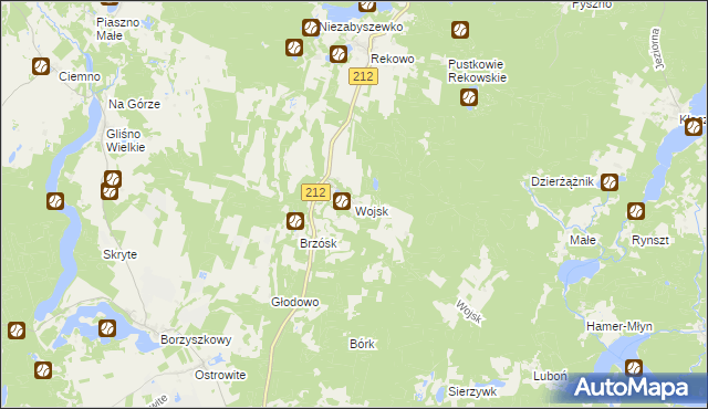 mapa Wojsk, Wojsk na mapie Targeo