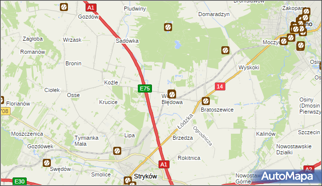 mapa Wola Błędowa, Wola Błędowa na mapie Targeo