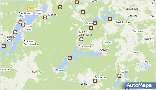mapa Zdunowice, Zdunowice na mapie Targeo