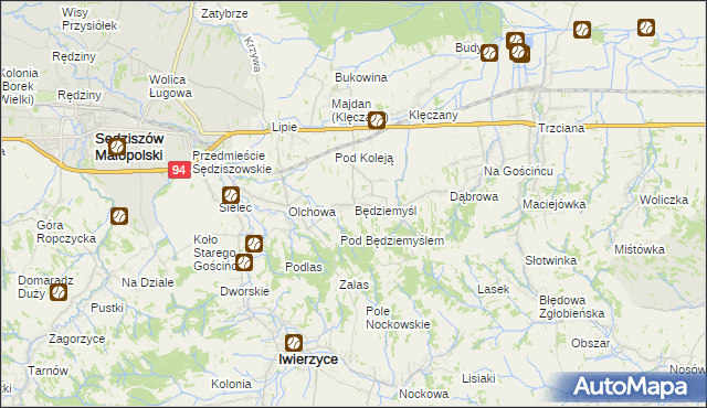 mapa Będziemyśl, Będziemyśl na mapie Targeo