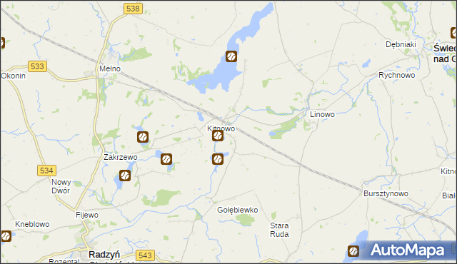 mapa Boguszewo gmina Gruta, Boguszewo gmina Gruta na mapie Targeo