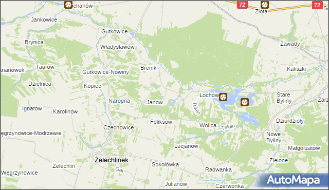 mapa Budki Łochowskie, Budki Łochowskie na mapie Targeo