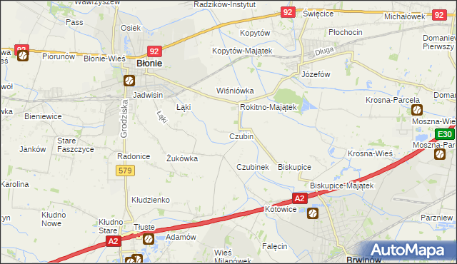 mapa Czubin, Czubin na mapie Targeo