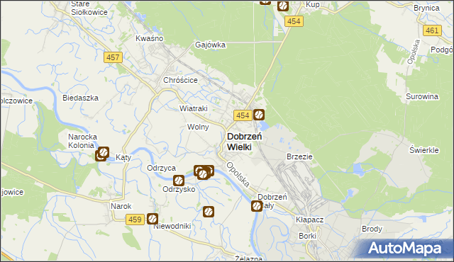 mapa Dobrzeń Wielki, Dobrzeń Wielki na mapie Targeo