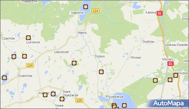 mapa Dolsko gmina Moryń, Dolsko gmina Moryń na mapie Targeo