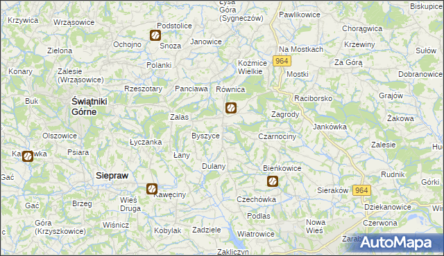 mapa Gorzków gmina Wieliczka, Gorzków gmina Wieliczka na mapie Targeo