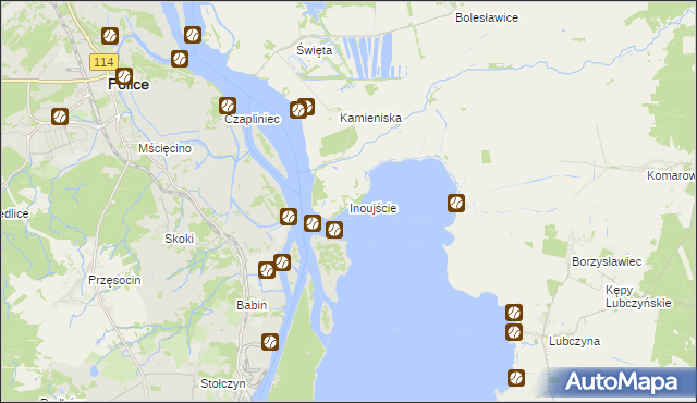 mapa Inoujście, Inoujście na mapie Targeo