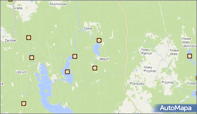 mapa Jełguń, Jełguń na mapie Targeo