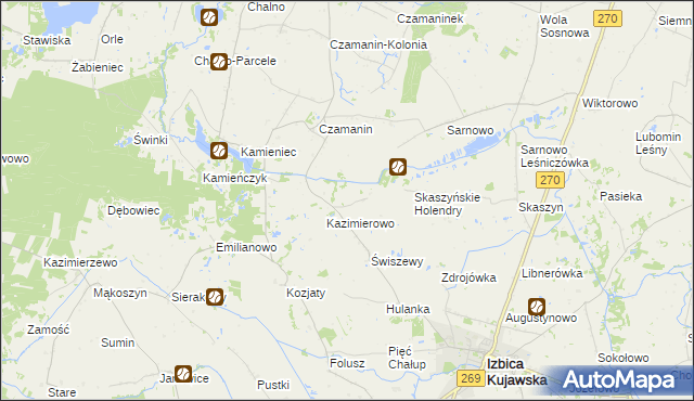 mapa Karczówek gmina Topólka, Karczówek gmina Topólka na mapie Targeo