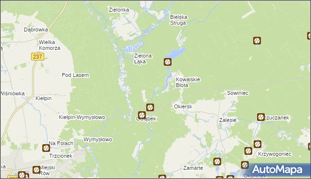 mapa Kiełpiński Most, Kiełpiński Most na mapie Targeo