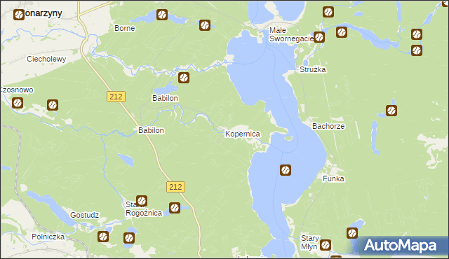 mapa Kopernica, Kopernica na mapie Targeo