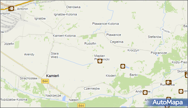 mapa Majdan Pławanicki, Majdan Pławanicki na mapie Targeo